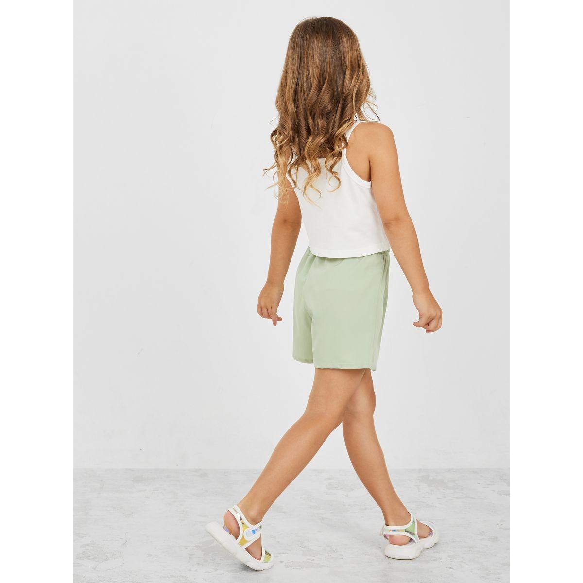 Styli Set of 3 - Ribbed Cami, Longline Shirt & Shorts-girls-clothing-setsandcoords-image-6