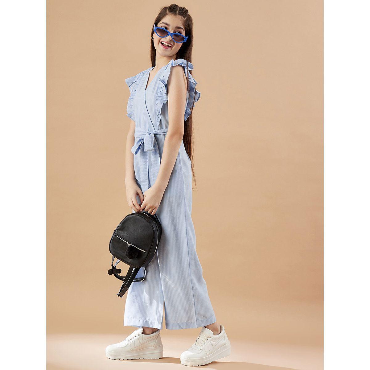جمبسوت محبوك بتفاصيل كشكش-girls-clothing-rompers-image-6