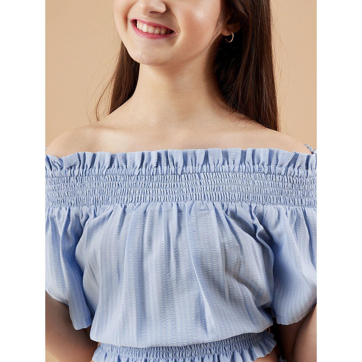 Styli Off Shoulder Crop Top & Trousers Set-girls-clothing-setsandcoords-image-4