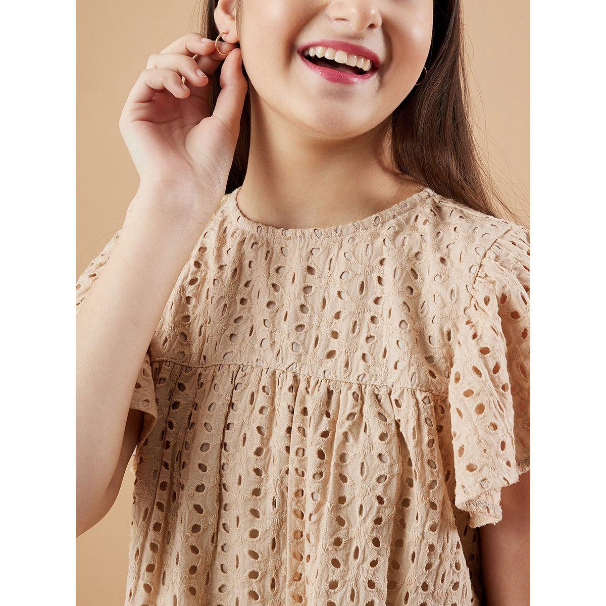 Styli Schiffli Round Neck Dress-girls-clothing-dressesandjumpsuits-image-5