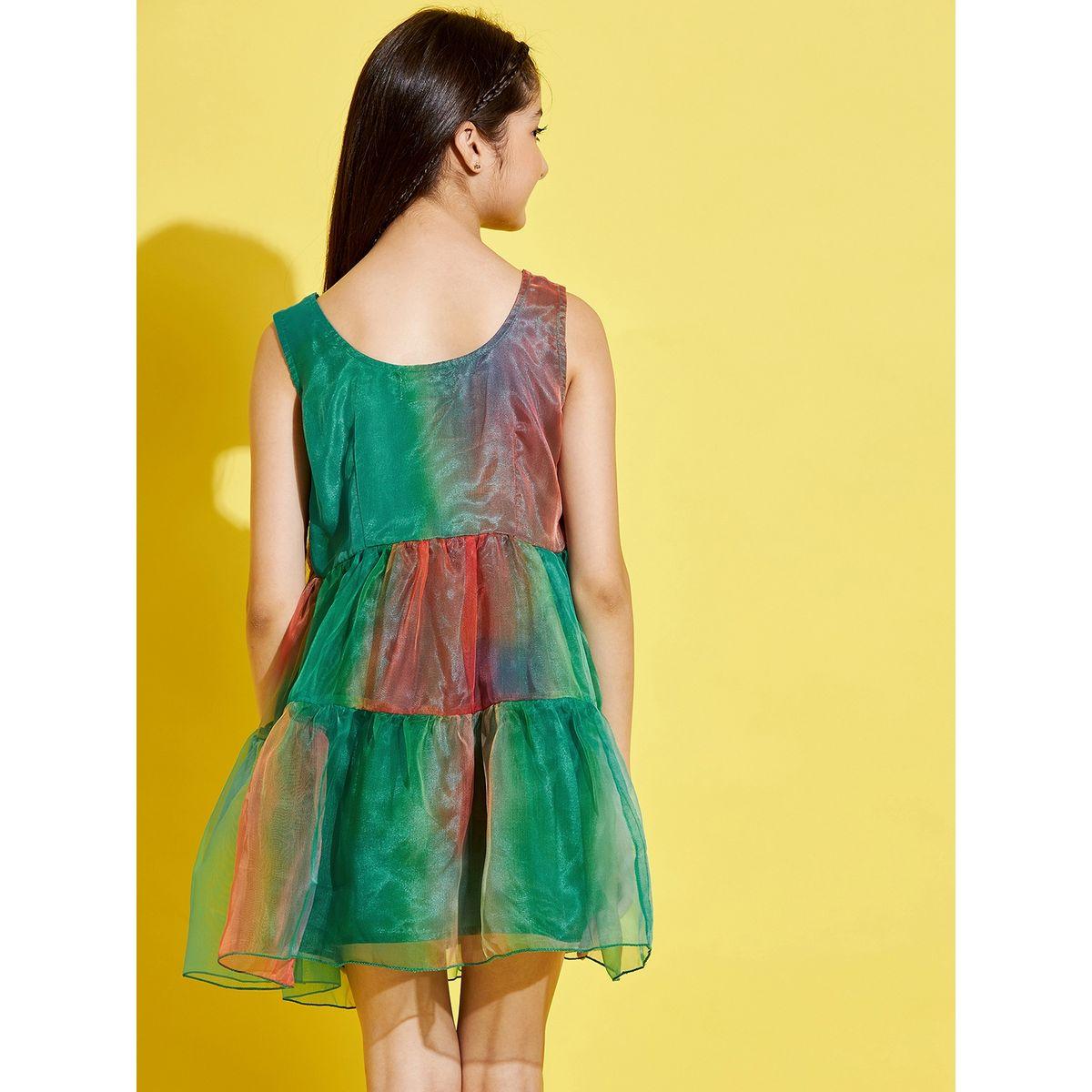 فستان قصير سكاتر بياقة سكوب-girls-clothing-dressesandjumpsuits-image-2