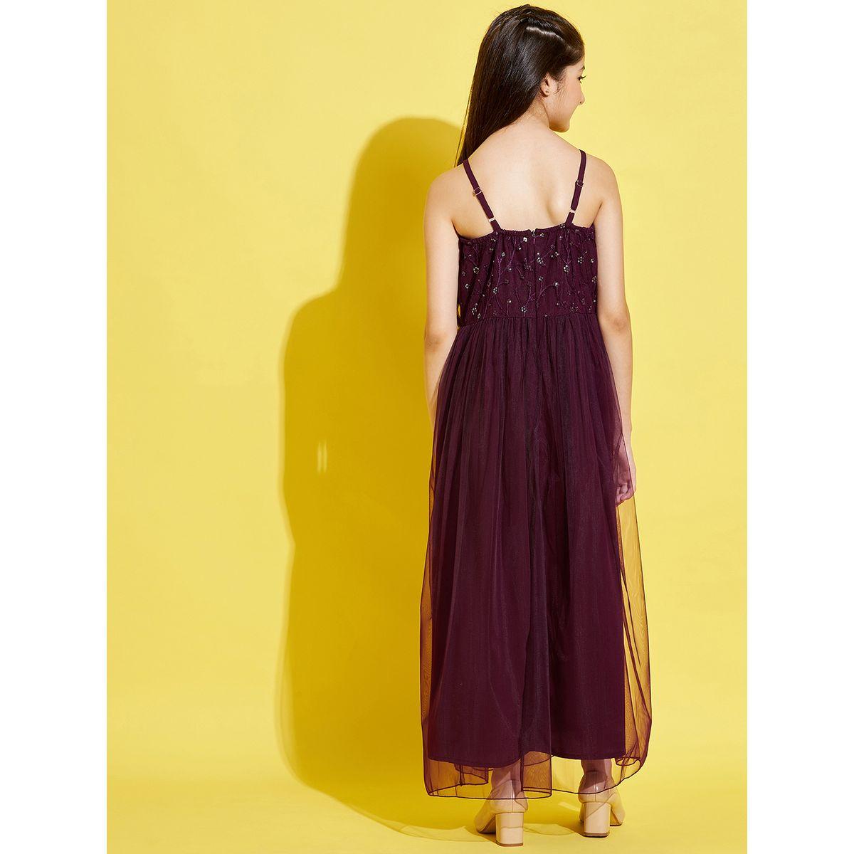 Styli Mesh Overlay Sequined Dress-girls-clothing-dressesandjumpsuits-image-3