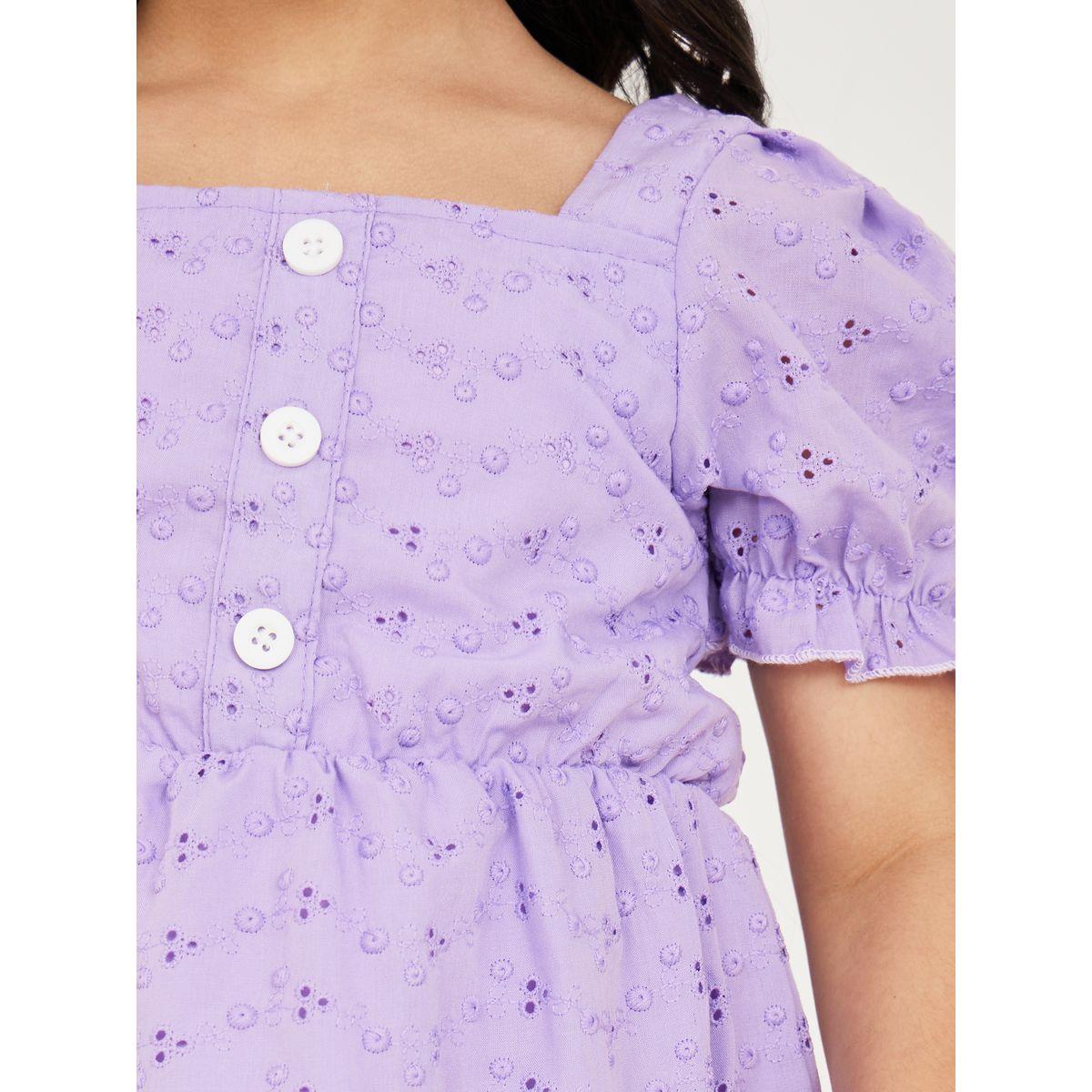 فستان بكسرات واكمام منفوشة-girls-clothing-dressesandjumpsuits-image-4