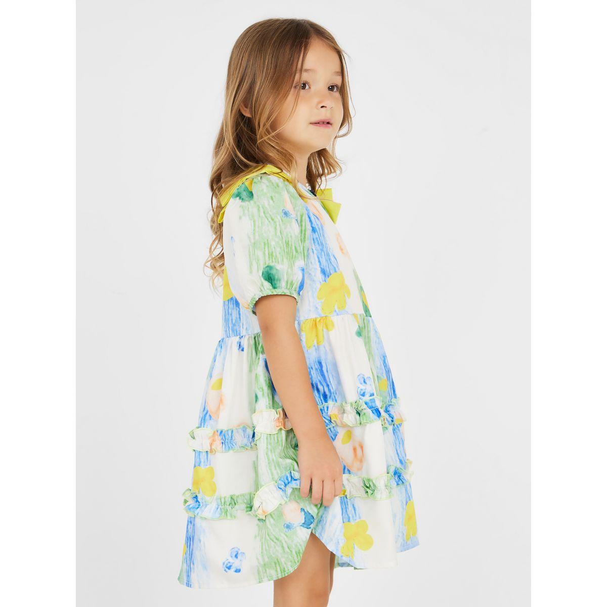Styli Tie and Dye Print Ruffle Detail Tiered Dress-girls-clothing-dressesandjumpsuits-image-3