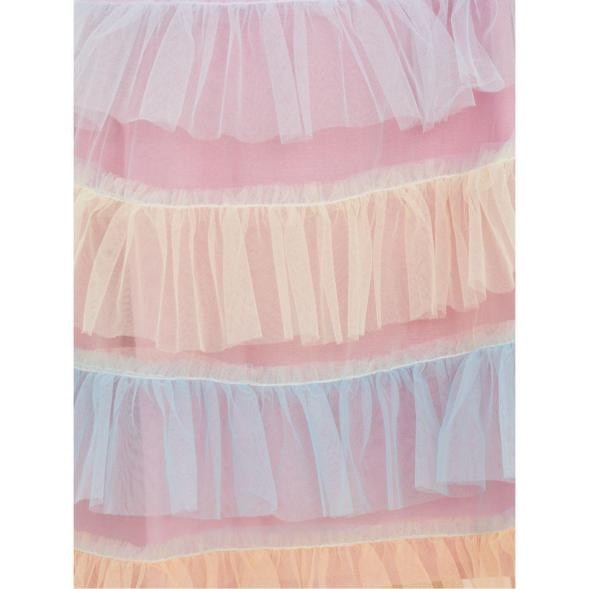 Styli Colorblock Mesh Ruffle Detail Dress-girls-clothing-dressesandjumpsuits-image-3