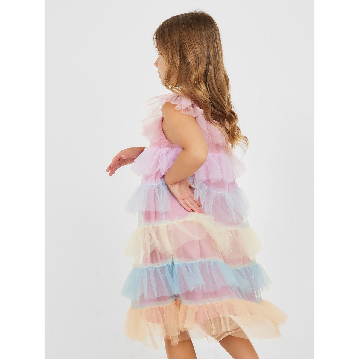 فستان بنمط كتل الالوان وكشكش-girls-clothing-dressesandjumpsuits-image-4