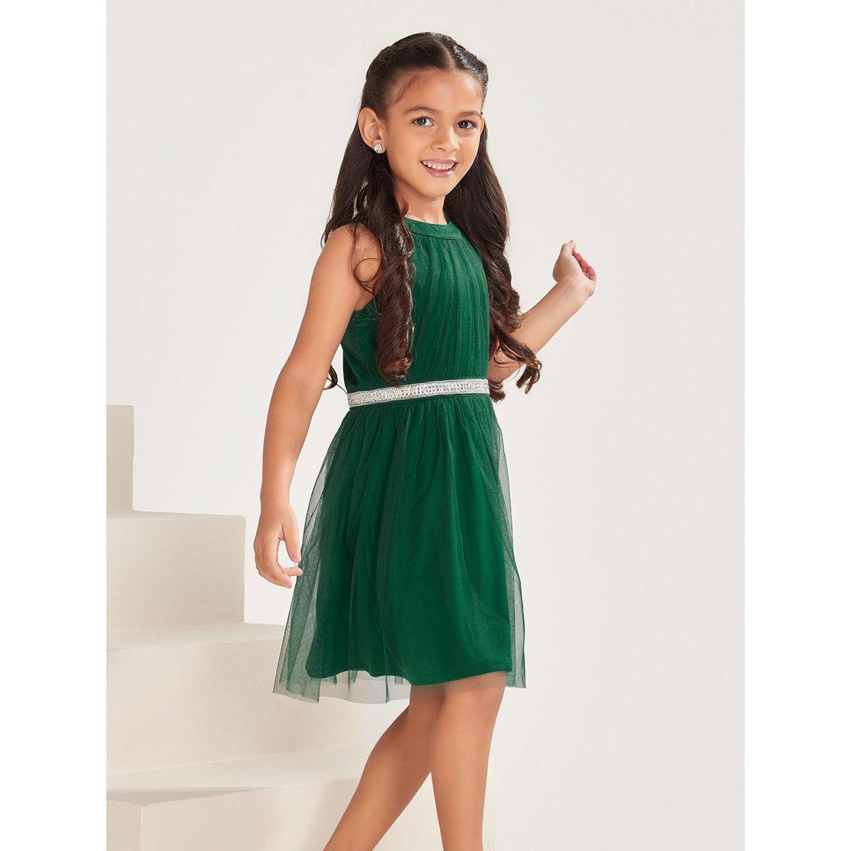 Styli Limited Mesh Insert Embellished Waist Dress-girls-clothing-dressesandjumpsuits-image-2