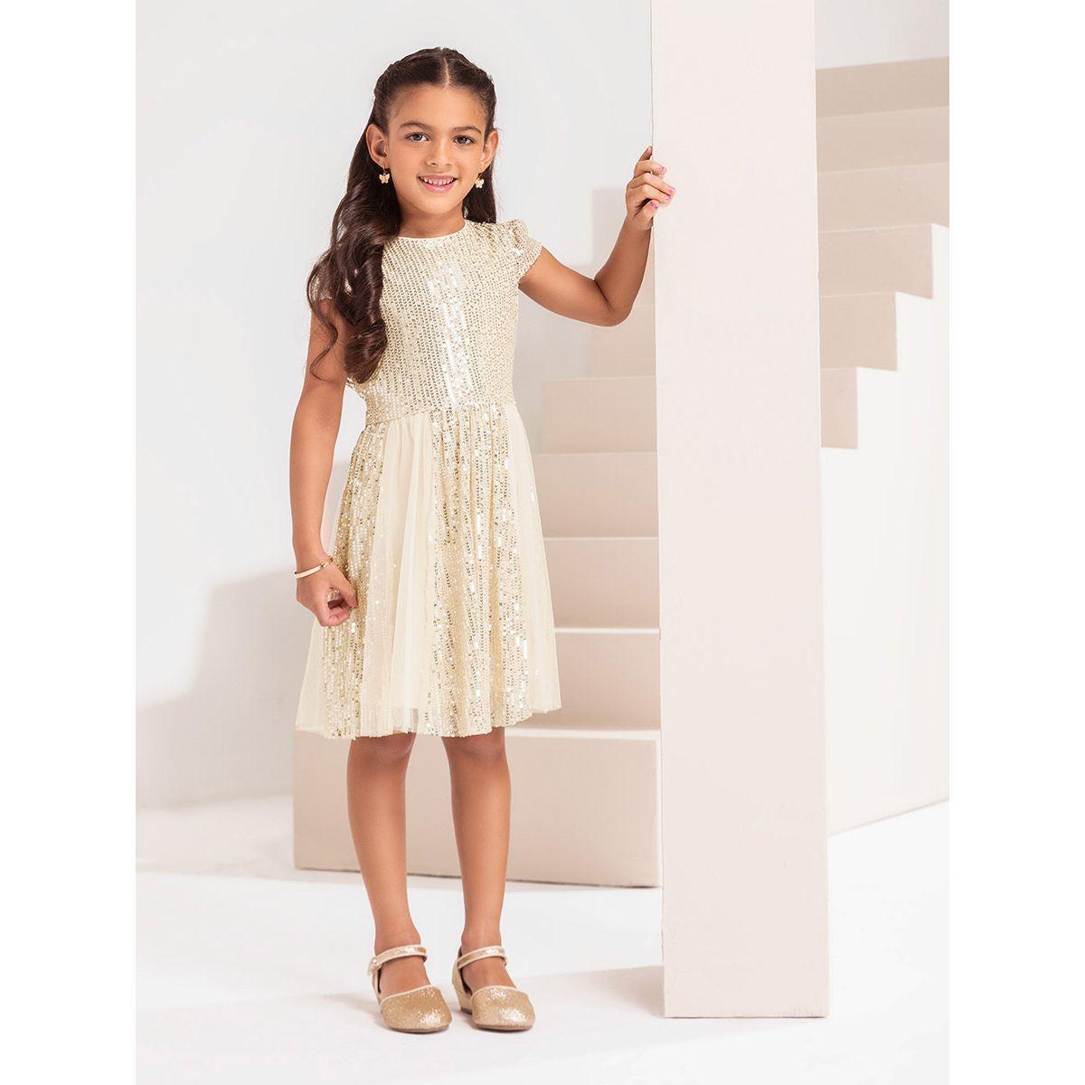 Styli Limited Cap Sleeve Sequined Dress-girls-clothing-dressesandjumpsuits-image-1