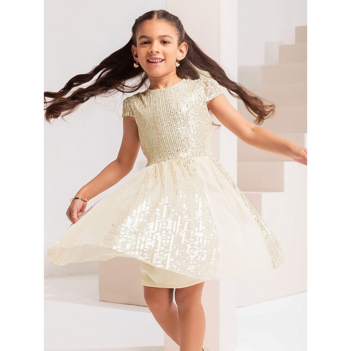 Styli Limited Cap Sleeve Sequined Dress-girls-clothing-dressesandjumpsuits-image-2
