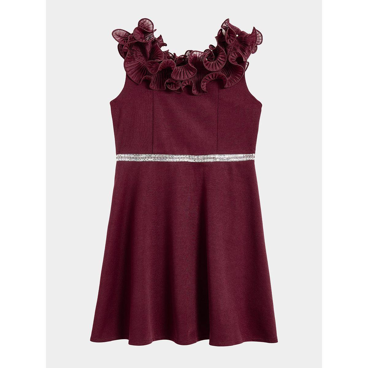 Styli Limited Organza Ruffle Trim Rhinestone Decor Dress-girls-clothing-dressesandjumpsuits-image-6