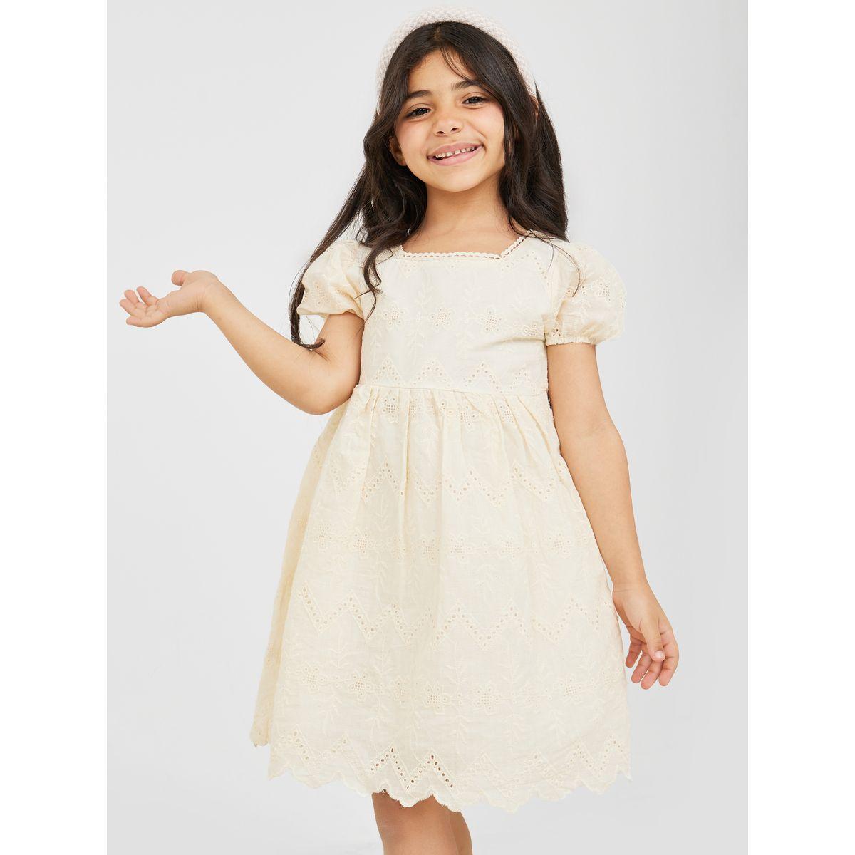 Styli Scalloped Hem Cotton Schiffli Dress-girls-clothing-dressesandjumpsuits-image-1