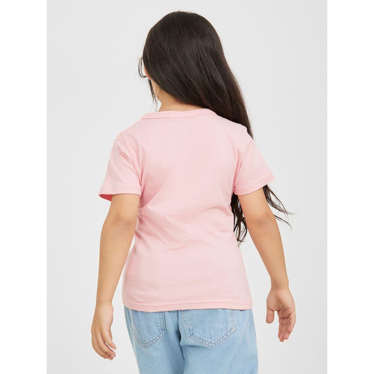 تيشيرت بياقة دائرية وطبعة دب-girls-clothing-tshirts-image-4