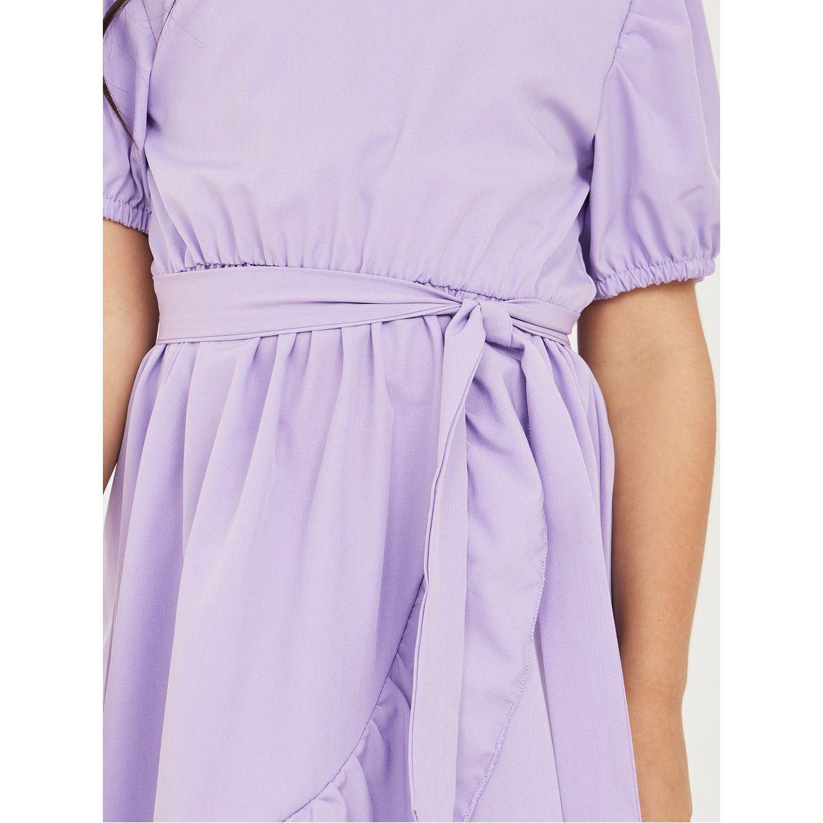 فستان بنمط لف واكمام منفوشة-girls-clothing-dressesandjumpsuits-image-3