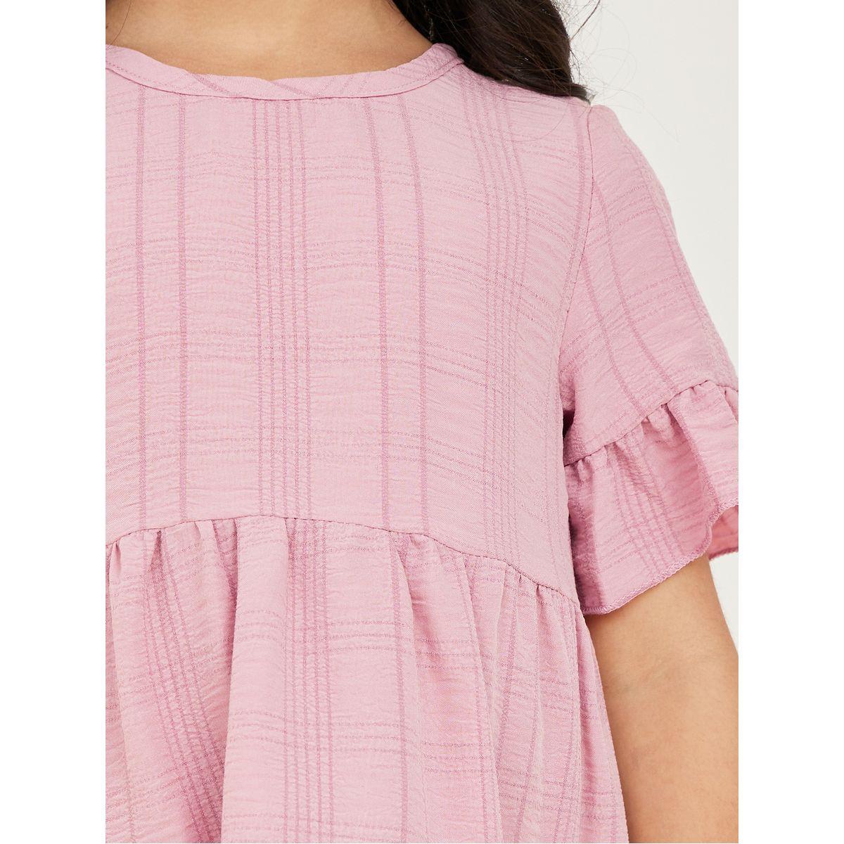 Styli Flounce Sleeve Tiered Dress-girls-clothing-dressesandjumpsuits-image-3