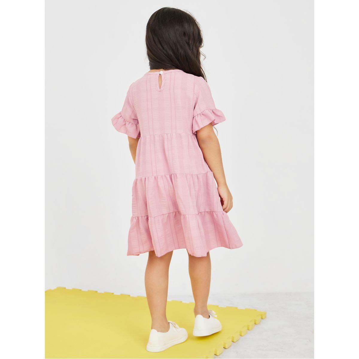 Styli Flounce Sleeve Tiered Dress-girls-clothing-dressesandjumpsuits-image-4