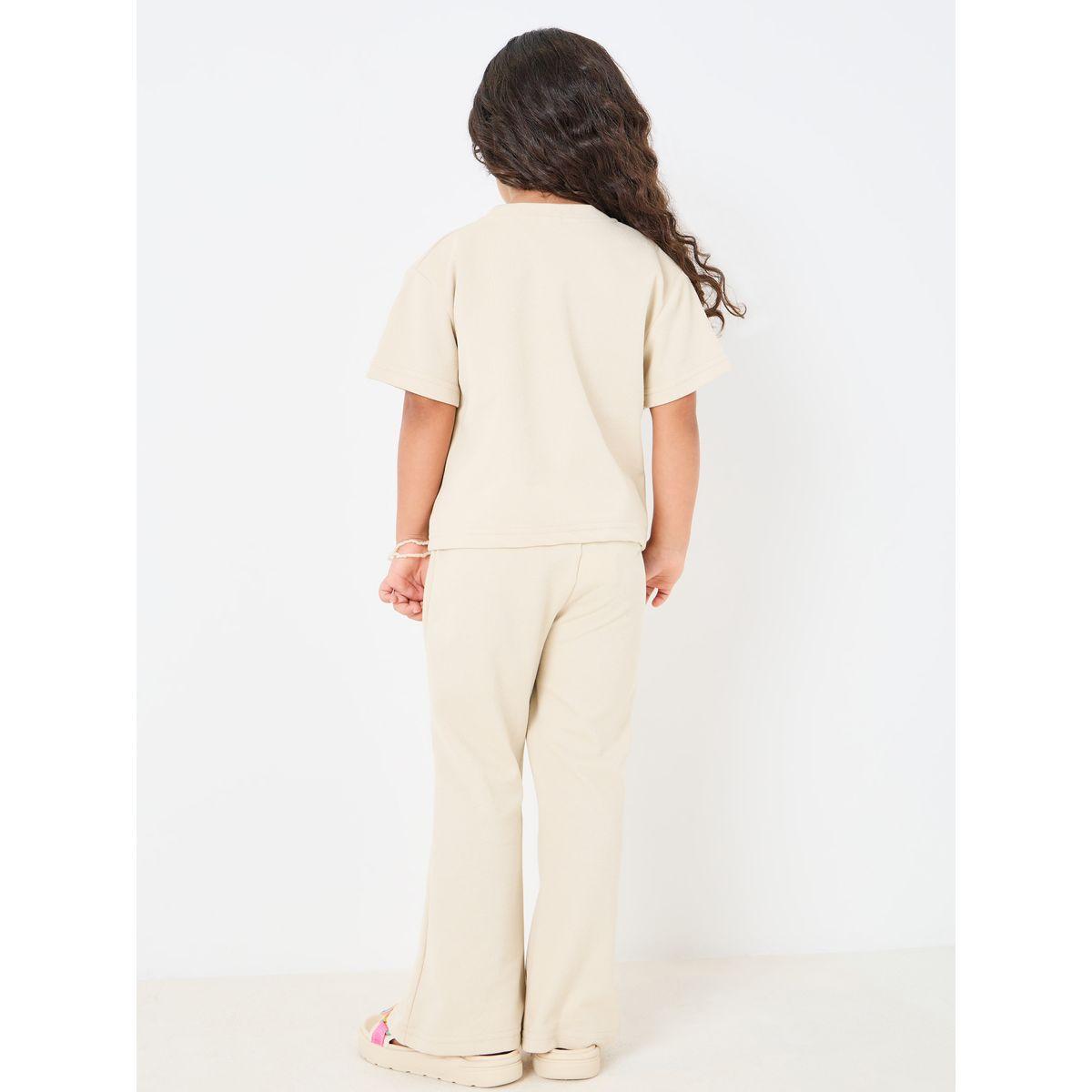 Styli Solid Ribbed T-Shirt & Front Split Pants Set-girls-clothing-setsandcoords-image-4