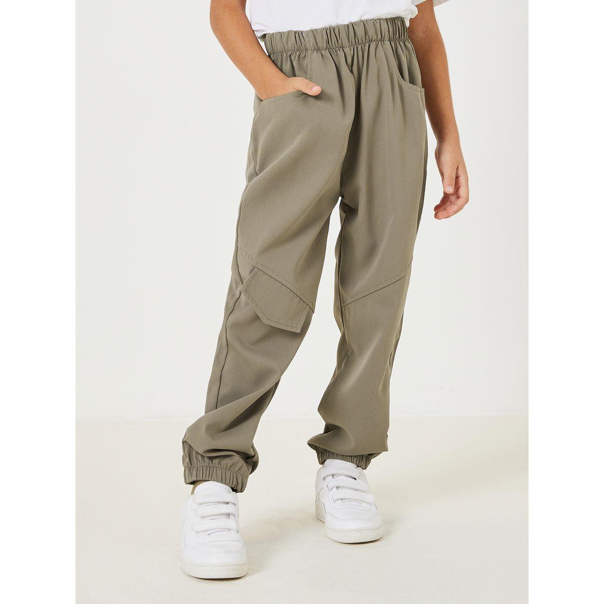 Styli Elastic Waist Flap Detail Pants-boys-clothing-bottoms-trousers-image-1