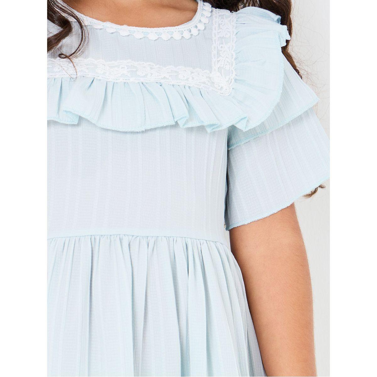 Styli Ruffle Trim Layered Dress-girls-clothing-dressesandjumpsuits-image-3