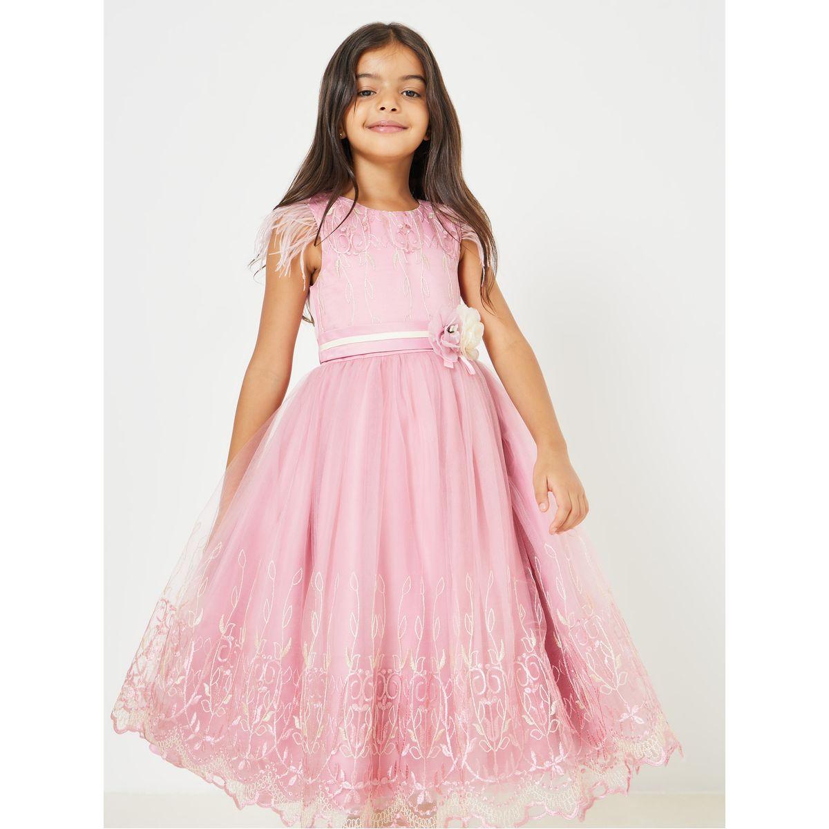 فستان بتفاصيل مطرزة مع فيونكة-girls-clothing-dressesandjumpsuits-image-2