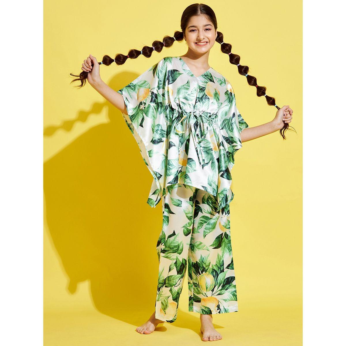 طقم بيجاما من ( بنطال + بلوزة طويلة )-girls-clothing-nightwear-image-2