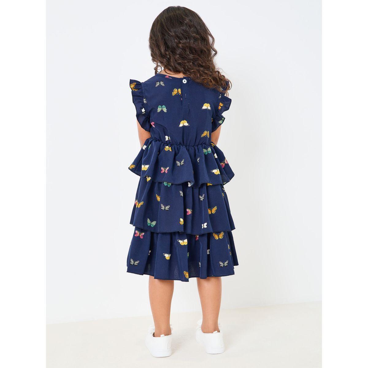 فستان مطبع بفراشات وكشكش-girls-clothing-dressesandjumpsuits-image-4