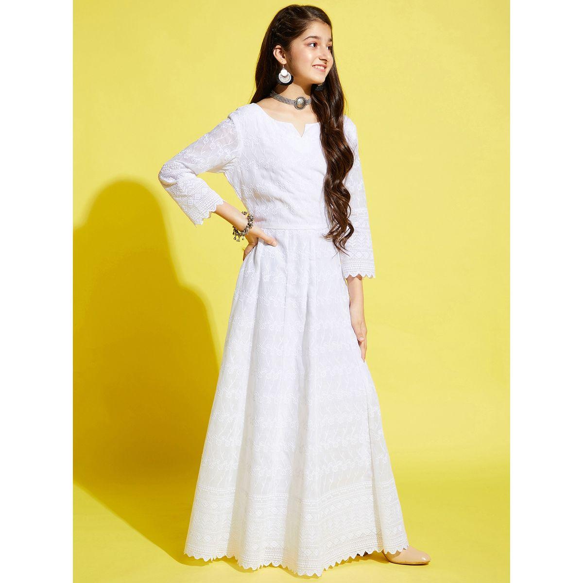 فستان طويل بتفاصيل مطرزة-girls-clothing-dressesandjumpsuits-image-1