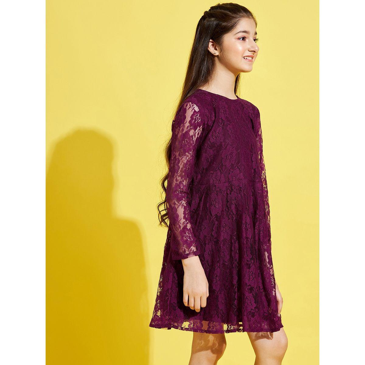 Styli Lace Detail A-Line Mini Dress-girls-clothing-dressesandjumpsuits-image-3