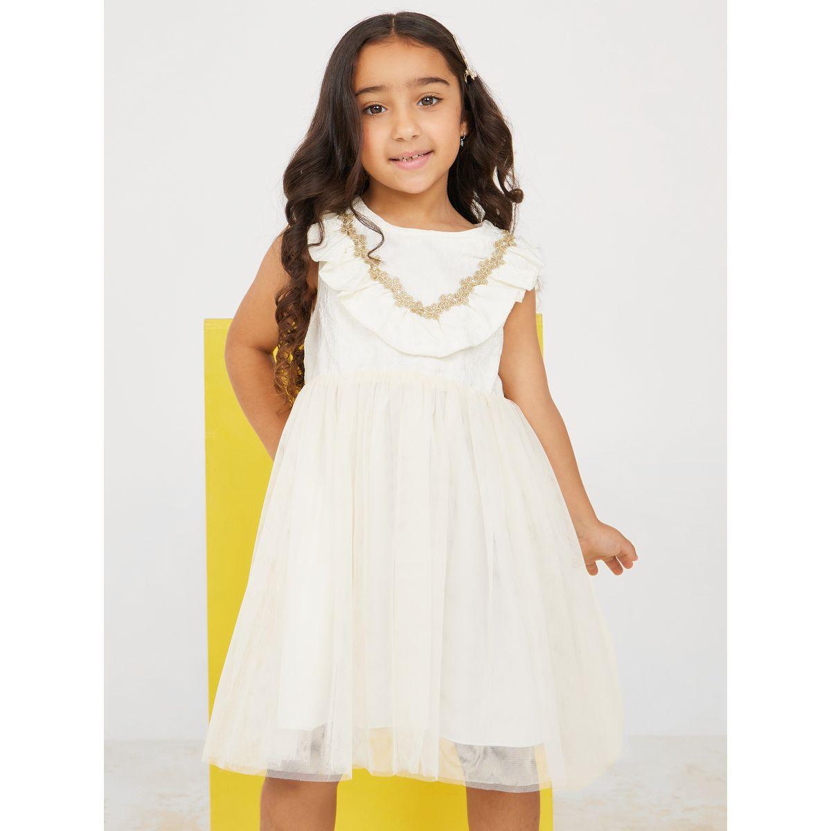 فستان بتداخلات شبكية وكشكش-girls-clothing-dressesandjumpsuits-image-2