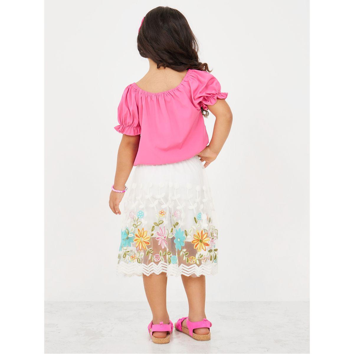 مجموعة من ( شورت بتفاصيل شبك + بلوزة )-girls-clothing-setsandcoords-image-6