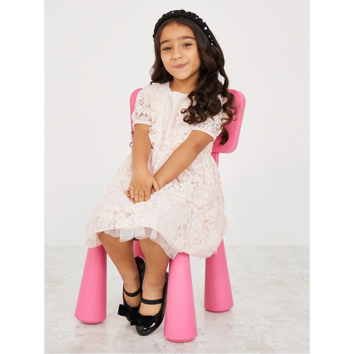 فستان بأكمام منفوشة وتفاصيل دانتيل-girls-clothing-dressesandjumpsuits-image-2