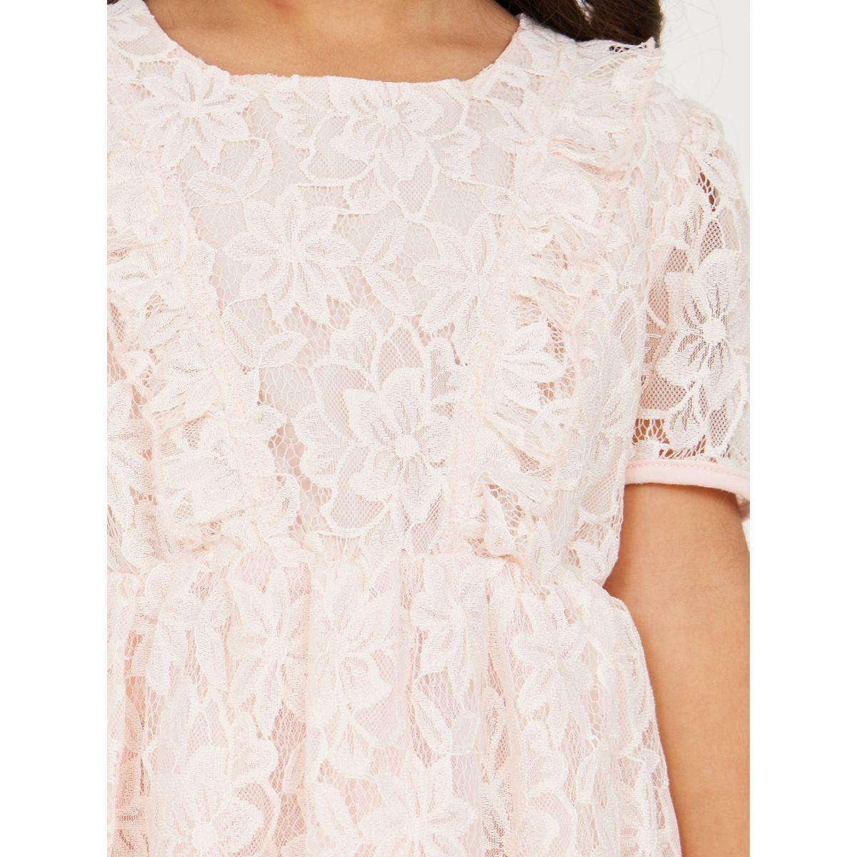 Styli Floral Lace Insert Puff Sleeve Dress-girls-clothing-dressesandjumpsuits-image-4