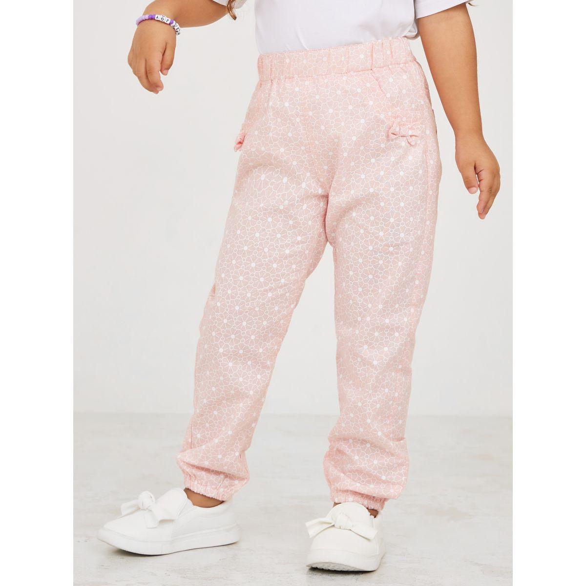 Styli All Over Print Bow Detail Pants -girls-clothing-bottoms-trousers-image-1
