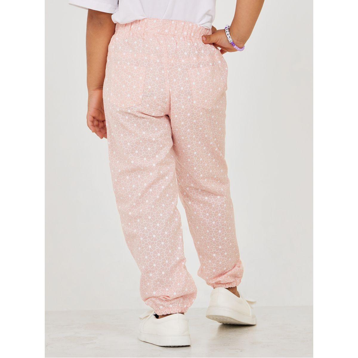 Styli All Over Print Bow Detail Pants -girls-clothing-bottoms-trousers-image-4