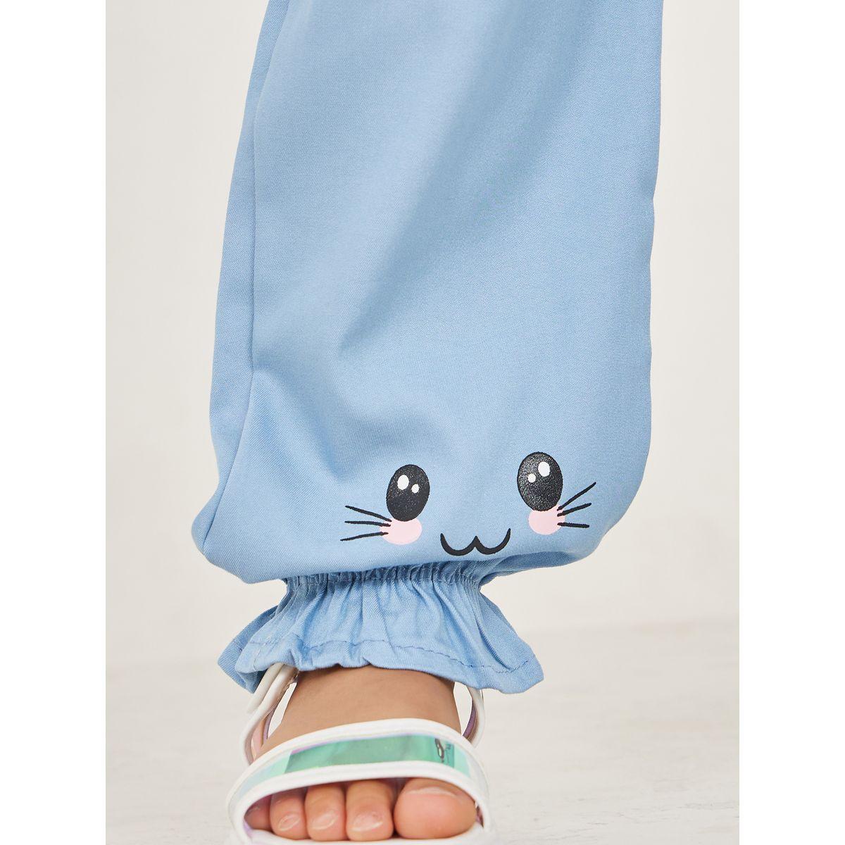 Styli Cat Print Cuffed Pants-girls-clothing-bottoms-trousers-image-3