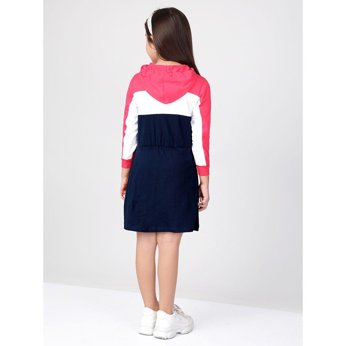 فستان بنمط كتل الالوان وياقة بهودي-girls-clothing-dressesandjumpsuits-image-3