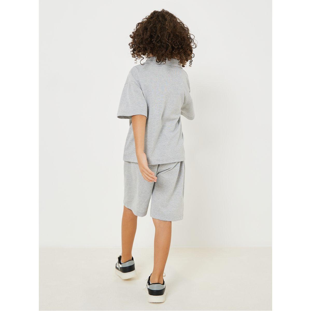 Styli Tiger Patch Polo T-Shirt & Shorts Set-boys-clothing-setsandcoords-image-5