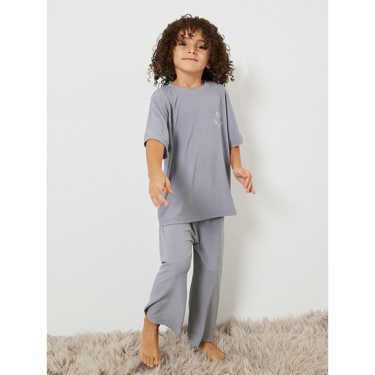 طقم بيجاما من ( تيشيرت + بنطال )-boys-clothing-nightwear-image-1