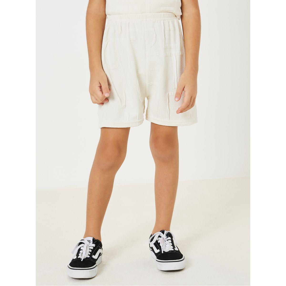 Styli Textured Knit Polo T-Shirt & Shorts Set-boys-clothing-setsandcoords-image-3