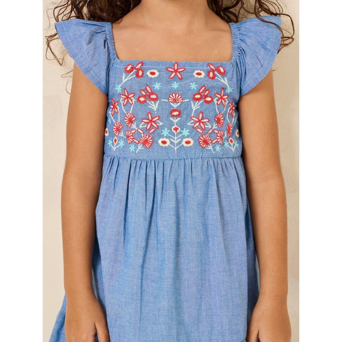 Styli Embroidered Panel Casual Dress-girls-clothing-dressesandjumpsuits-image-4