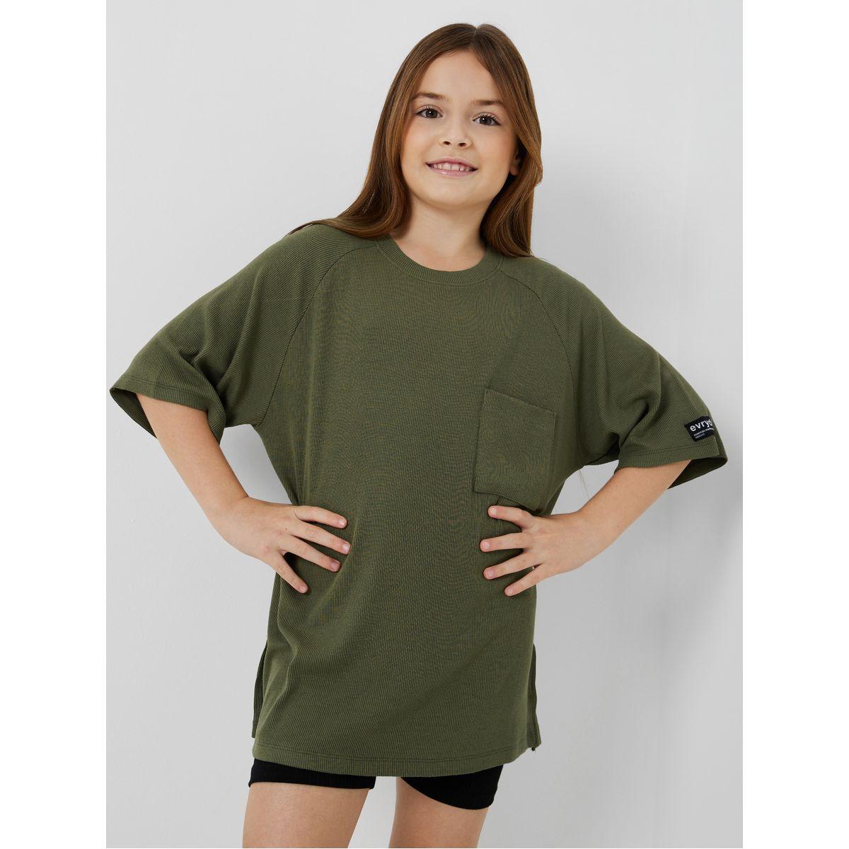Styli Elevate Oversized Badge Detail Ribbed T-Shirt-girls-clothing-blousesandshirts-image-3