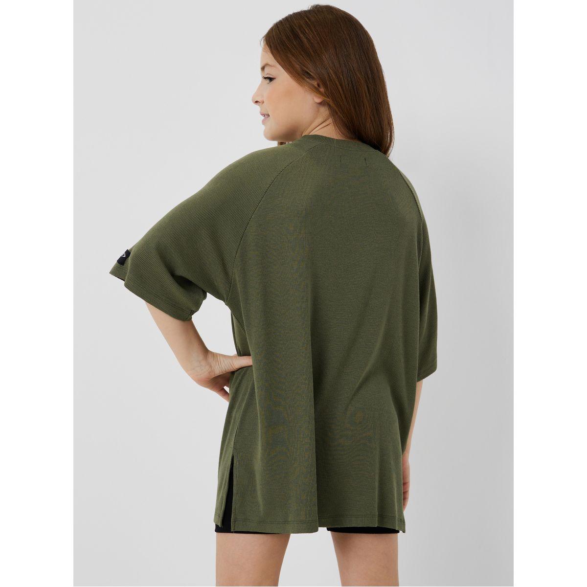 Styli Elevate Oversized Badge Detail Ribbed T-Shirt-girls-clothing-blousesandshirts-image-5