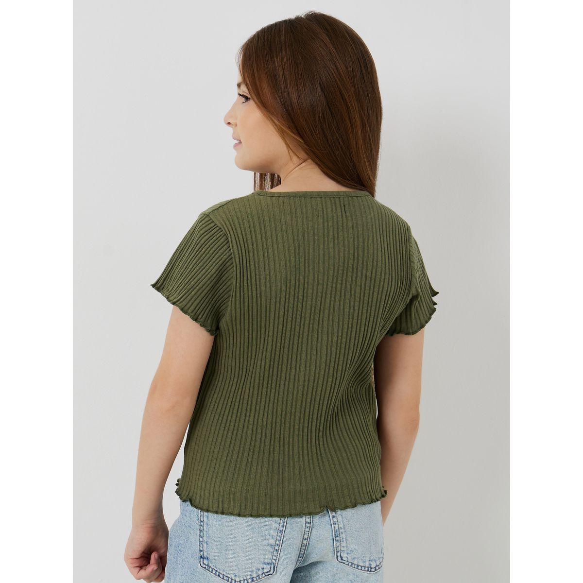 تيشيرت مضلع بقصة عادية-girls-clothing-blousesandshirts-image-4