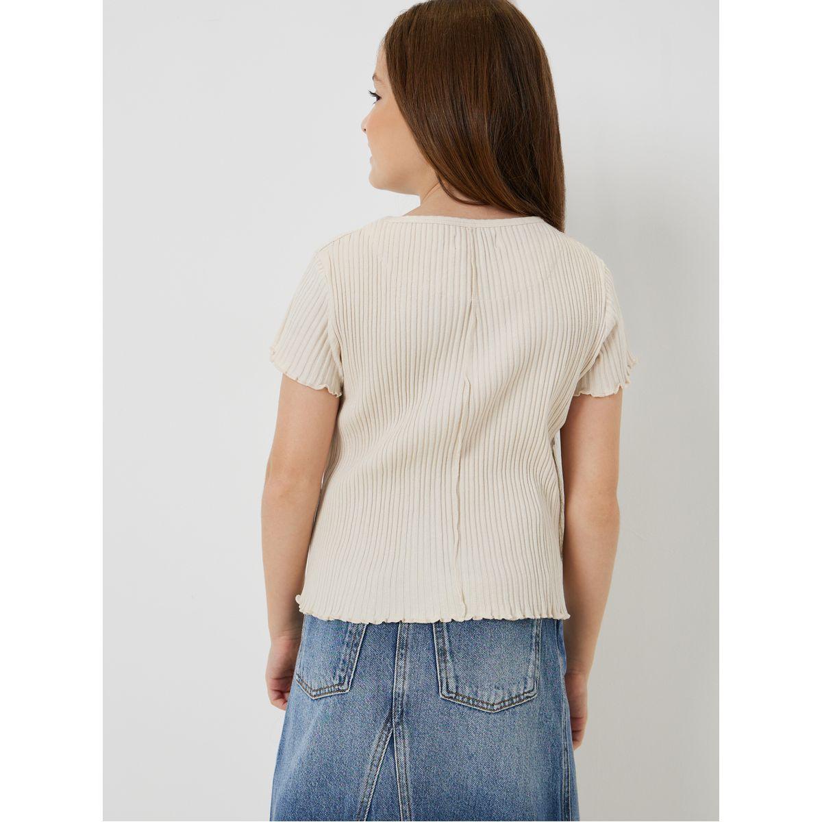 Styli Elevate Exposed Seam Detail Ribbed Top-girls-clothing-tshirts-image-5