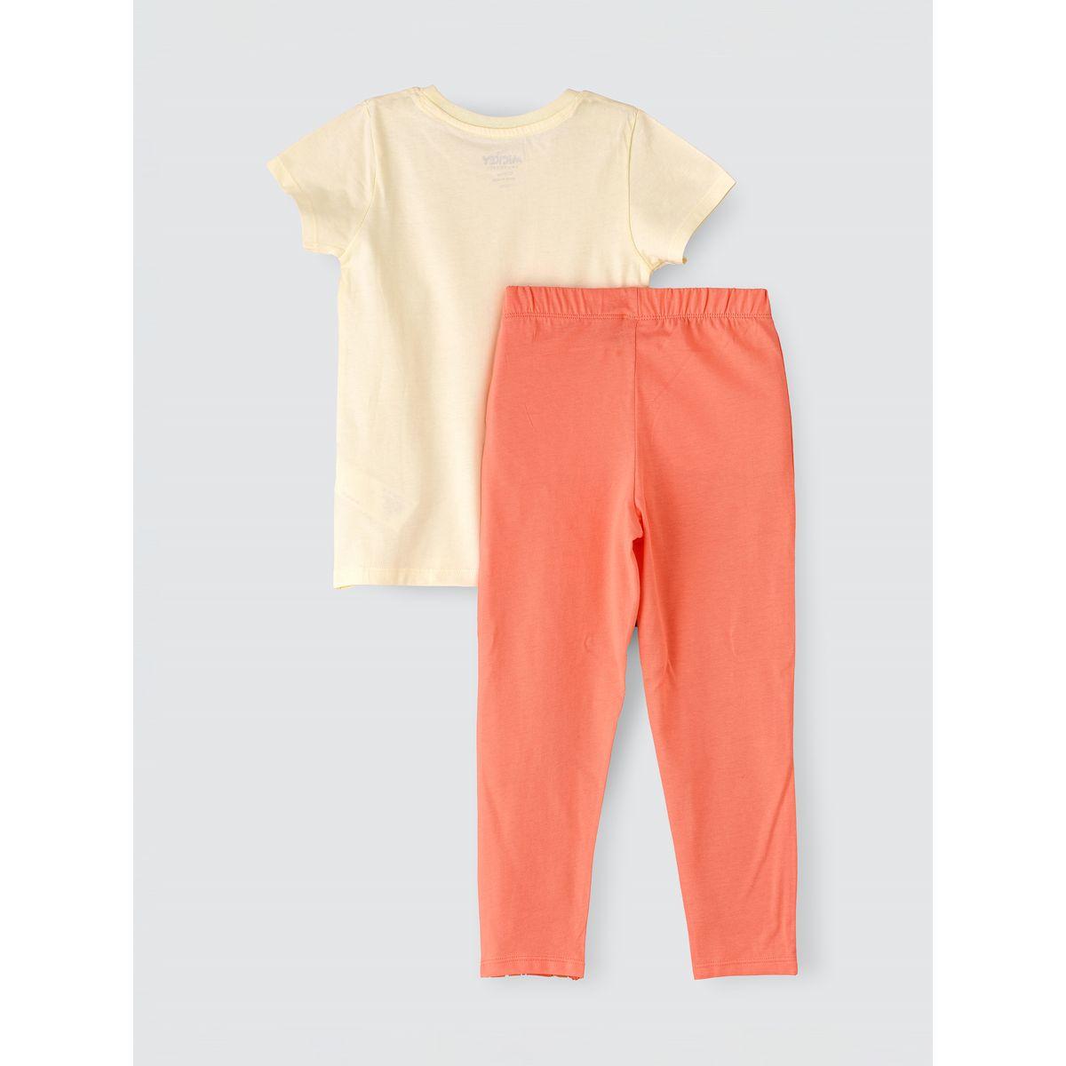 URBAN HAUL X Styli Disney Minnie & Daisy Senior T-Shirt & Pyjama Set-girls-clothing-nightwear-image-2