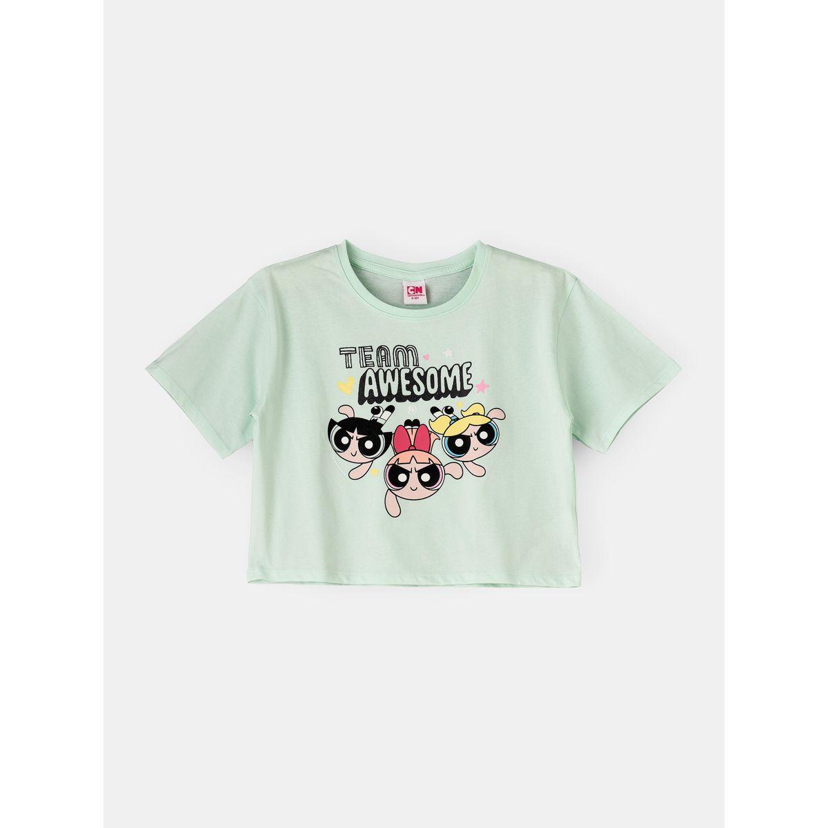 تيشيرت بوكسي بطبعة فتيات القوة أوربان هُول × ستايلي-girls-clothing-tshirts-image-1