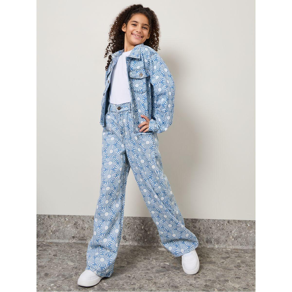 Styli Floral Straight Jeans -girls-clothing-bottoms-jeansandjeggings-image-1