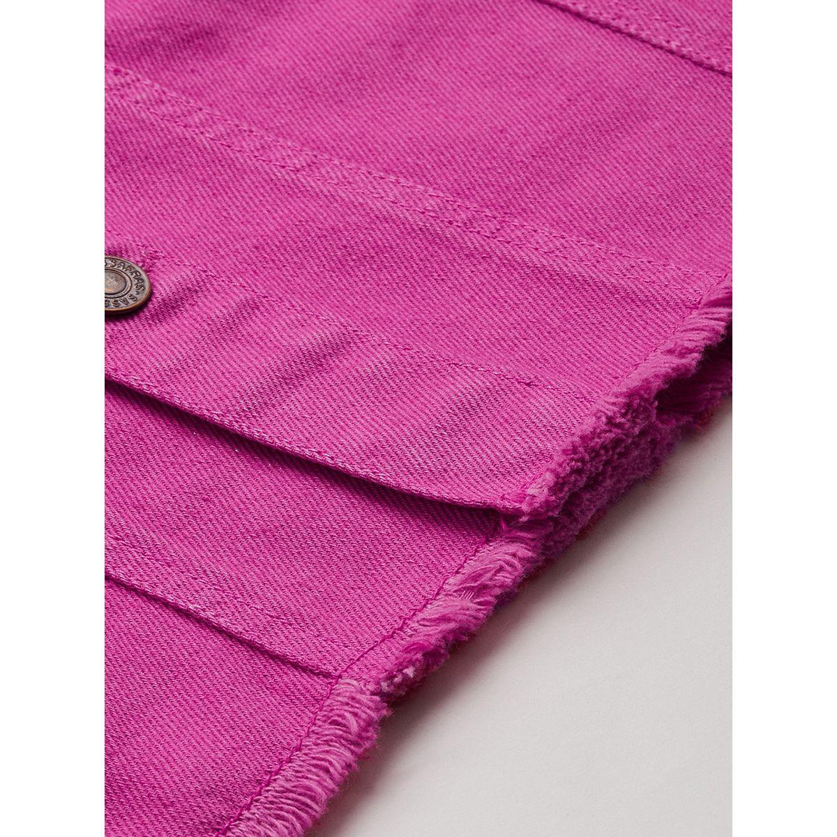 Styli Solid Denim Jacket-girls-clothing-jacketsandcoats-image-7