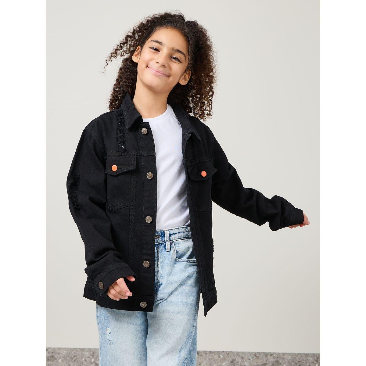 Buy Styli Denim Jacket Online for Girls Centrepoint KSA