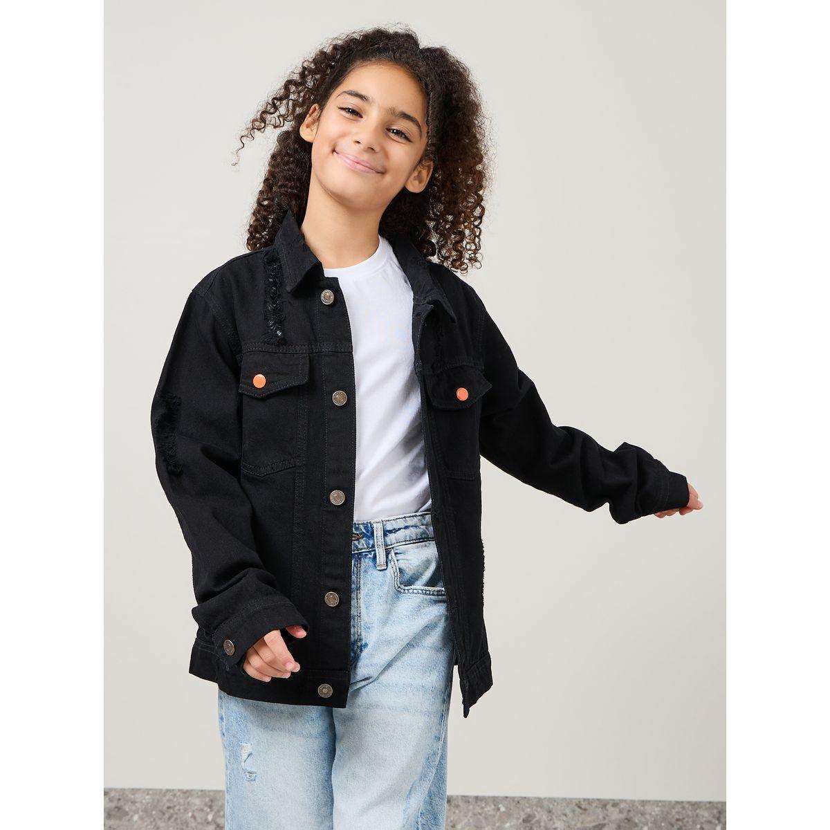 جاكيت دنيم بجيوب وأزرار غلق-girls-clothing-jacketsandcoats-image-8