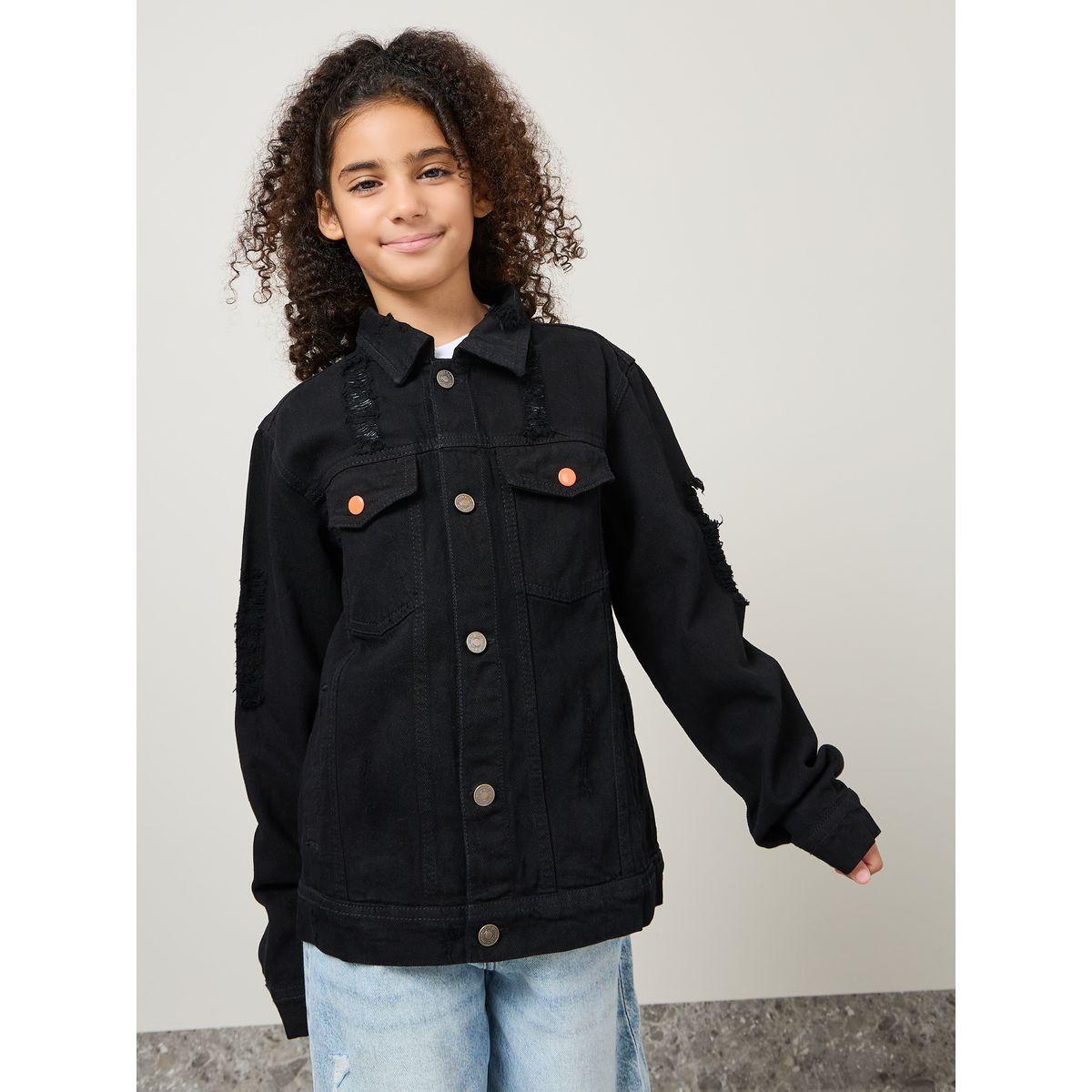 جاكيت دنيم بجيوب وأزرار غلق-girls-clothing-jacketsandcoats-image-6